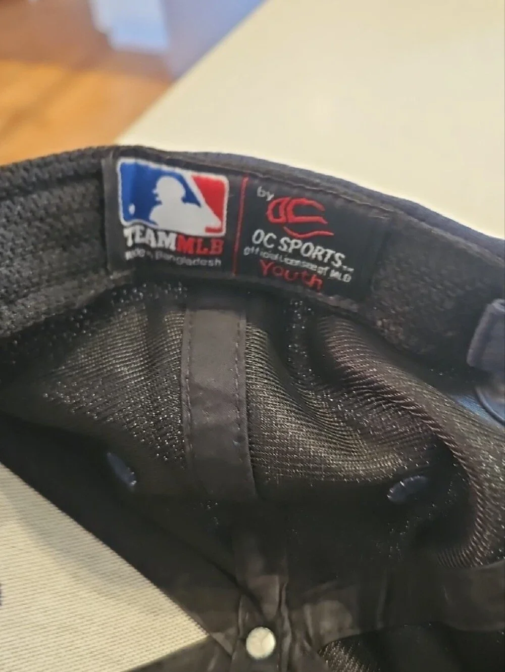 MLB Kids Cleveland 'C' Logo Baseball Cap - Navy and Red